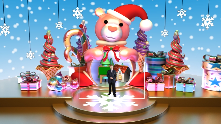 Christmas Virtual Set