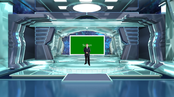 Science Fiction Style Introduction Virtual Set Studio