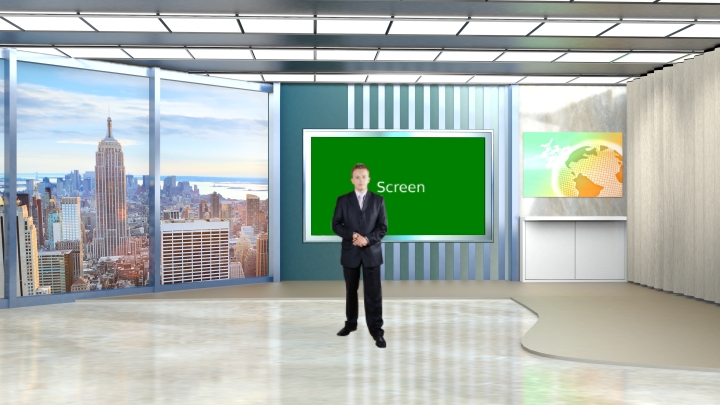 Conference and Speech Use Virtual Set