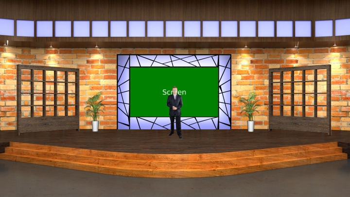 Countryside Style Talk Show Virtual Set