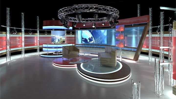 Virtual Tv Studio Chat Set 1 Datavideo Virtual Set Royalty Free 4k Psd 3dsmax And Maya Virtual Studio