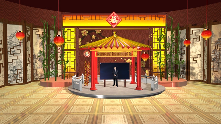 【TVS-2000A】Chinese New Year Virtual Set